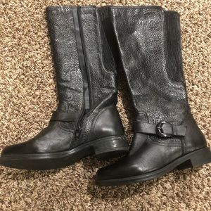 Women’s black knee high boots